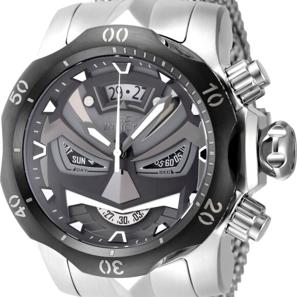 Invicta Men's 53.7mm Venom Quartz Swiss Ronda Z60 Mesh Bracelet 100m SS Watch